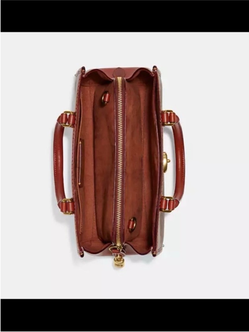 Coach Brooklyn Carryall in Acorn with Gold Hardware. Like New With Tag. CE733. - Picture 10 of 14